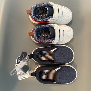 NWT 2 Brand new size 6 Carter’s toddler boy shoes